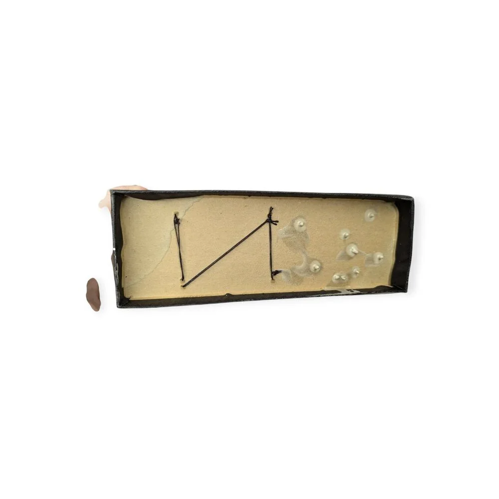 Vintage Steamer Plastic Pre-Made Model with Original Display Cover and Base